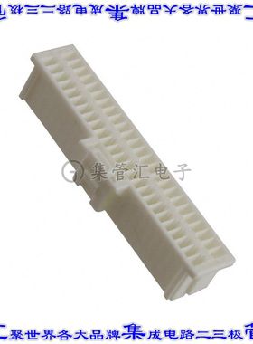 5011895010 矩形连接器外壳50POS插座2排1mm母形插口白色自由悬挂