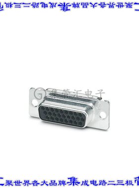 1655166 连接器26POS插座母插口3排D-Sub高密度自由悬挂