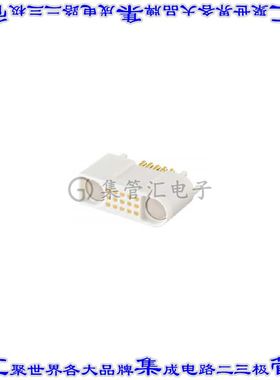M9K102-199L 矩形连接器15POS插座3排母插口白色焊杯镀金自由悬挂