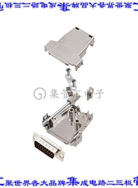 6355-0084-02 连接器15POS插头公引脚2排D-Sub自由悬挂