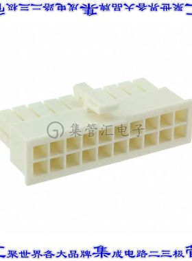 2-1969603-0 矩形连接器外壳20POS插座2排4.2mm母形插口天然色自