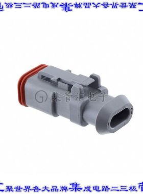 DT06-2S-E008 矩形连接器外壳2POS插头母形插口灰色自由悬挂