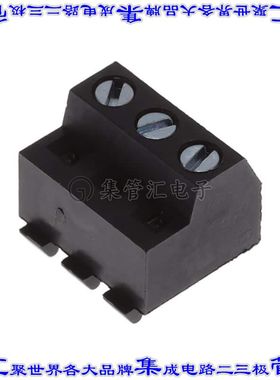 TY0301000000G 端子块连接器3POS无罩接头的插头5mm黑色自由悬挂