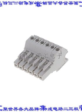 1SNK806730R0000 端子块连接器6POS插头母插口灰色自由悬挂