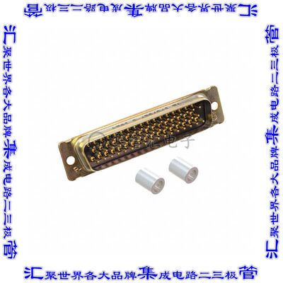 1757827-5 连接器50POS插头公引脚3排D-Sub通孔