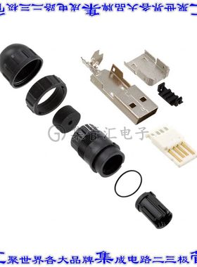 DCC-USBAB-150 连接器USB-A插头4POS USB 2.0自由悬挂