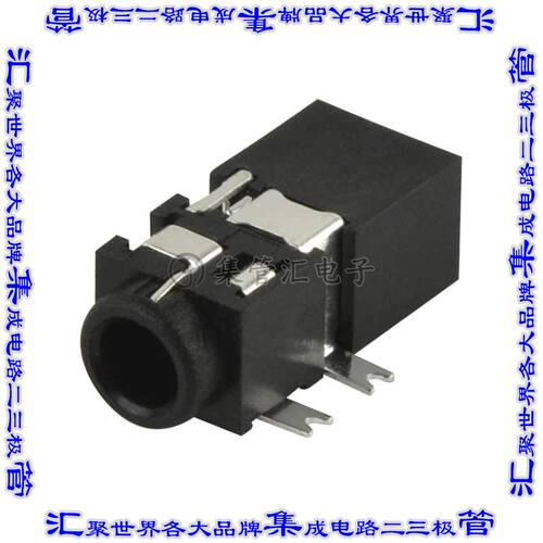 SJ2-2563C-SMT-TR 接插件连接器AUDIO JACK, 2.5 MM, RT, 3 CONDU