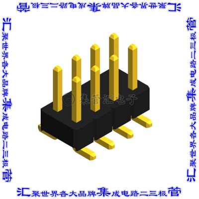 PHED-SS008G1ABONE-B300 针座连接器8POS接头2排2.54mm公形插针表