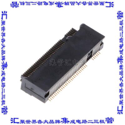 2199230-5 卡边缘连接器67POS母头2排0.5mm黑色镀金