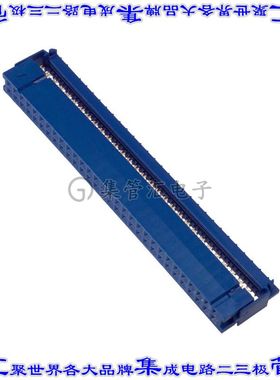 CWR-220-60-0000 矩形连接器60POS插座2排2.54mm母插口蓝色IDC镀