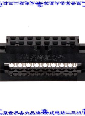 89947-716LF 矩形连接器16POS插座2排2mm母插口黑色IDC镀金自由悬