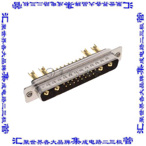 680M21WA4PL211 连接器21(17+4电源)插头公引脚2排D-Sub组合式面