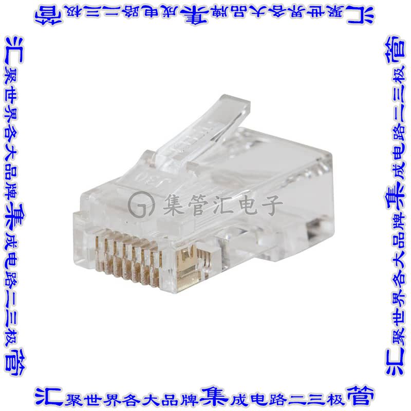 VDV826-763 接插件连接器PLUG CAT6 PASS-THRU 1=200 PCS
