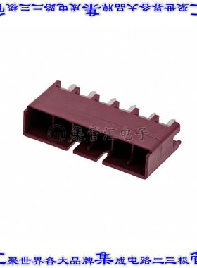 1-1376385-2 针座连接器6POS接头5mm公形插针通孔直针锡