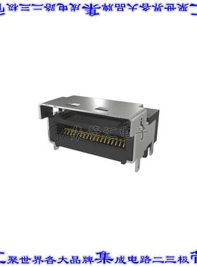 G97R21312HR 卡边缘连接器38POS母头2排0.6mm黑色镀金