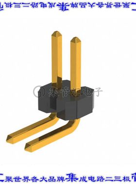 GRPB021VWCN-RC 针座连接器2POS接头1.27mm公形插针通孔直角镀金