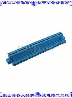 TBP01P1W-508-20BE 端子块连接器20POS插头母插口5.08mm蓝色自由
