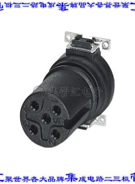 1411913 圆形连接器5POS插件母插口焊接镀金表面贴装