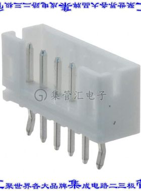 SWR201-NRTN-S06-SA-WH 针座连接器6POS接头2mm公形插针通孔直针
