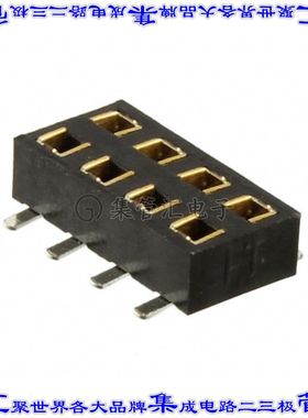 M22-6360442 针座连接器8POS插座2排2mm母形插口表贴SMD镀金