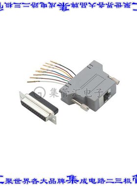 RS25EMI8F 适配器 D-Sub25 母型引脚 至 模块母插孔8p8c（RJ45）