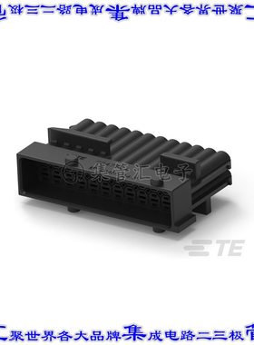 964739-1 矩形连接器外壳24POS插头2排5mm公形引脚黑色自由悬挂