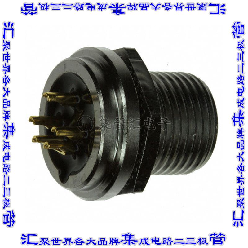 SF7282-5SG-3ES 圆形连接器5POS插座母插口焊杯镀金面板安装