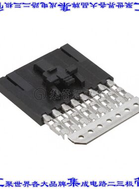 14562082 0014562082矩形连接器8POS插座2.54mm母插口黑色IDC镀金