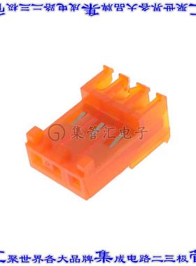 3-644718-3 矩形连接器3POS插座3.96mm母插口橙色IDC镀金自由悬挂
