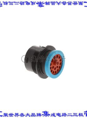 HDP24-24-18PE 圆形连接器18POS插座外壳用于公插针黑色面板安装