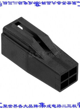 DF62B-4EP-2.2C 矩形连接器外壳4POS插头2排2.2mm公形引脚黑色自