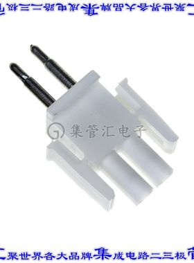 350848-2 矩形连接器2POS插头公引脚天然色压接锡自由悬挂