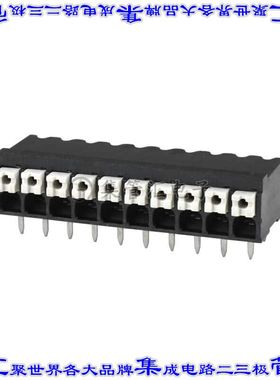 TBLH10-350-10BK 线对板连接器10POS接线端子3.5mm通孔水平带板