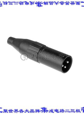 AC3MMB 圆形连接器3POS插座公形引脚焊杯银自由悬挂