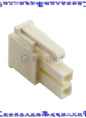 1586765-2 矩形连接器外壳2POS插座2排母形插口白色自由悬挂