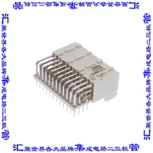 HM1F42TAP000H6LF 背板连接器48POS插座母插口4排2mm板边缘通孔直