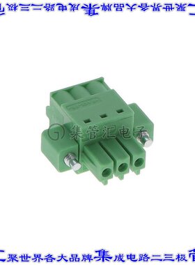 1940101 端子块连接器3POS插头母插口3.5mm绿色自由悬挂