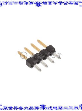 2355184-4 针座连接器4POS分离式2mm公形插针通孔直针镀金