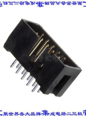 D2510-6002-AR 针座连接器10POS接头2排2.54mm公形插针通孔直针镀