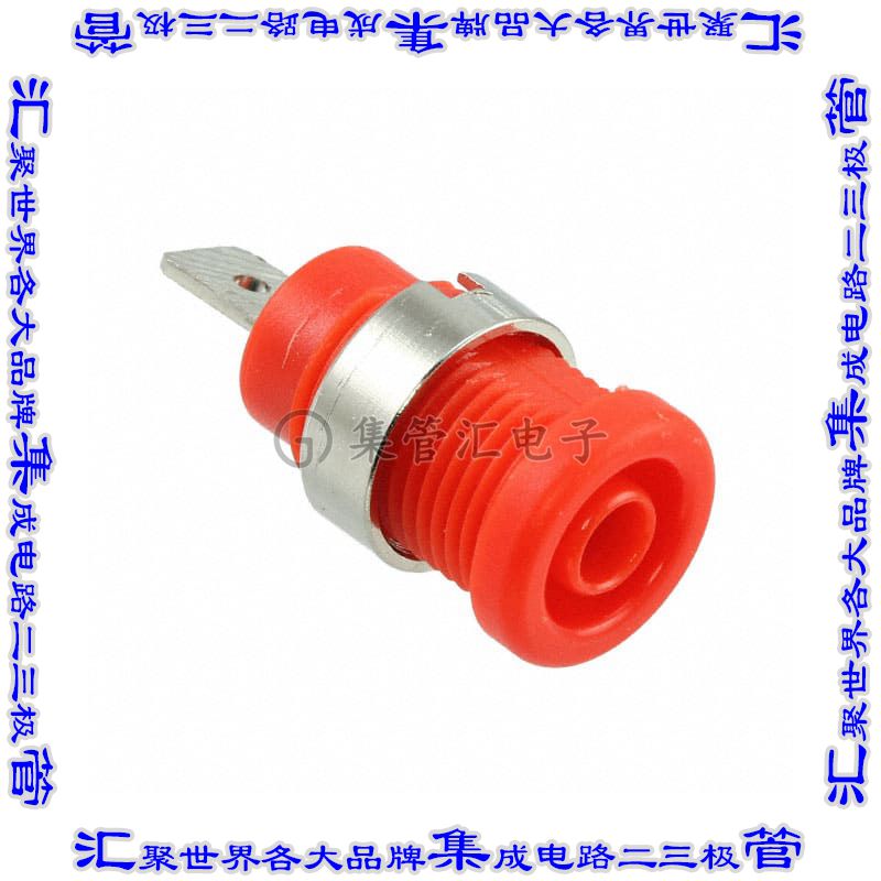 BU-31610-2 接插件连接器CONN BANANA JACK SOLDER TABS RED