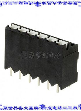 1823450 线对板连接器6POS接线端子5mm通孔垂直带板