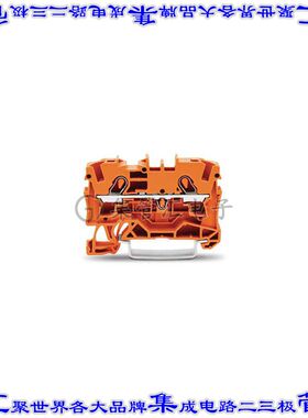 2004-1202 端子块连接器2POS馈通式6.2mm橙色10-20AWG