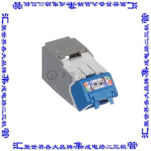 CJUD6X88TGIG 接插件连接器CAT6A UP/DOWN 45 DEGREE TG WIREC