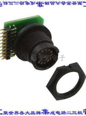 EN3P12FRAPCBN 圆形连接器12POS插座母插口焊接镀金面板安装通孔