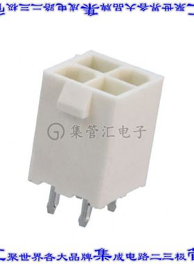 1586768-4 针座连接器4POS接头2排4.2mm公形插针通孔直针锡