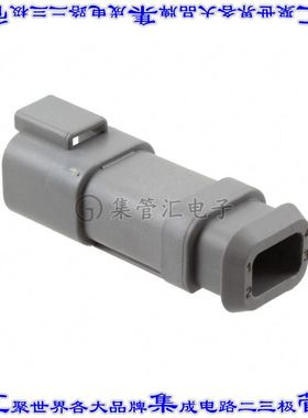 DT04-4P-E008 矩形连接器外壳4POS插座2排公形引脚灰色自由悬挂