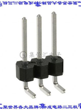 PEC03SGAN 针座连接器3POS分离式2.54mm公形插针通孔直角锡