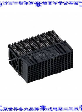 2007711-1 背板连接器144POS接头公引脚9排1.91mm通孔直角黑色