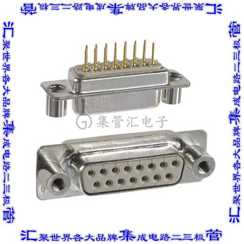 172-015-213R051 连接器15POS插座母插口2排D-Sub面板安装通孔