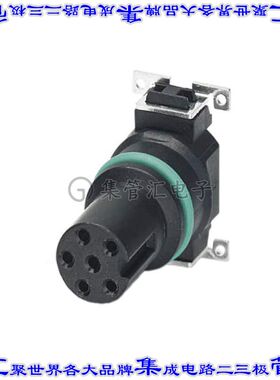 1412253 圆形连接器6POS插件母插口焊接镀金表面贴装